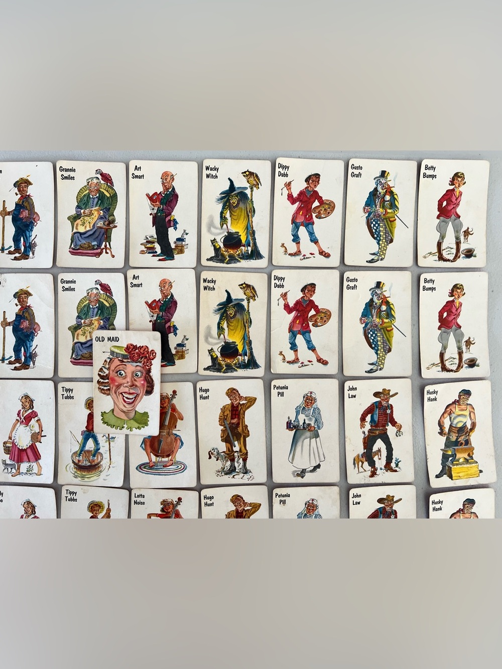 Vintage Whitman Old Maid Card Game in Box - 1950's - Complete - Picture 4 of 10